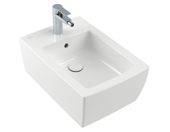 Villeroy&amp;Boch Биде, Memento 2.0, подвесной, шгв 375*560*225, CeramicPlus, цвет-альпийский белый 443300R1