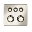 Gessi Смеситель для душа, Hi Fi Eclectic, на 3 потребителя, цвет Никель  65234#720