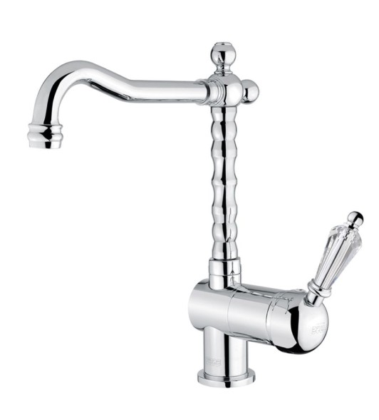 Fiore Imperiale Sky, однорычажный смеситель для кухни (излив 28 см), без донного клапана, цвет золото - Swarovski