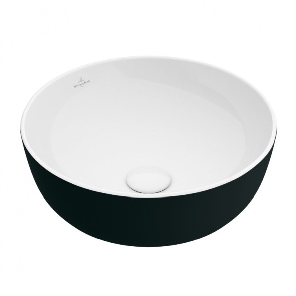 Villeroy&amp;Boch Раковина, Artis, шгв 430*430*130, отверстия для смесителя-отсутствуют, цвет снаружи/внутри-Bordeaux/белый 417943BCS9