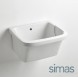 Раковина SIMAS SPECIALI подвесная на кронштейны или накладная без отверстий цвет белый S65