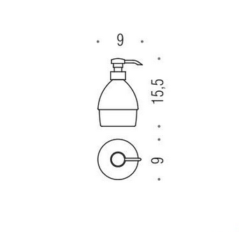 Дозатор COLOMBO DESIGN KHALA B9304 настольный цвет хром