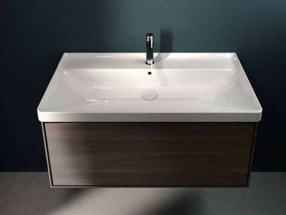 Раковина HATRIA CANALGRANDE Y1EL01 подвесная с одним отверстием с переливом цвет белый