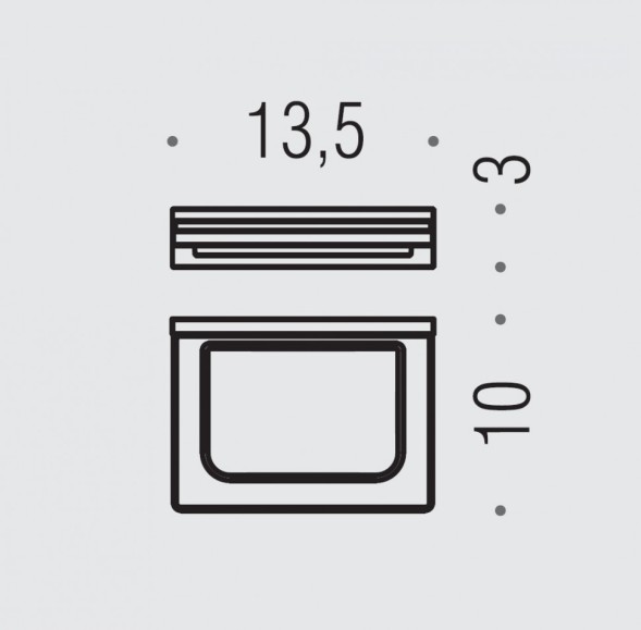 Мыльница COLOMBO DESIGN LOOK B1601.NM настенная цвет черный матовый