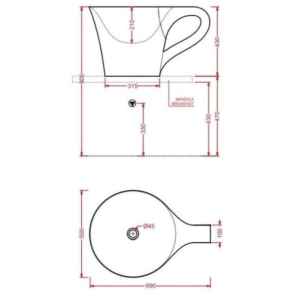 Раковина Artceram One Shot напольный без отверстий цвет белый  OSL005 01 00