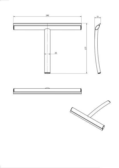 Водосгон LANGBERGER ACCESSORIES 71183 подвесной цвет хром