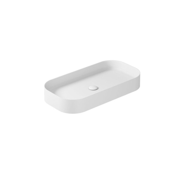 Раковина GALASSIA SMART B 7409 MT накладная без отверстий без перелива цвет белый матовый