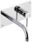 Emmevi Piper, встраиваемый в стену однорычажный смеситель для раковины на панели, без донного клапана, цвет хром 45053/CR