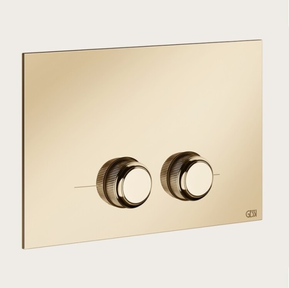 Gessi Клавиша смыва, VENTI20, для унитаза, шгв 245*17*155, цвет брашированная бронза PVD  54651#726