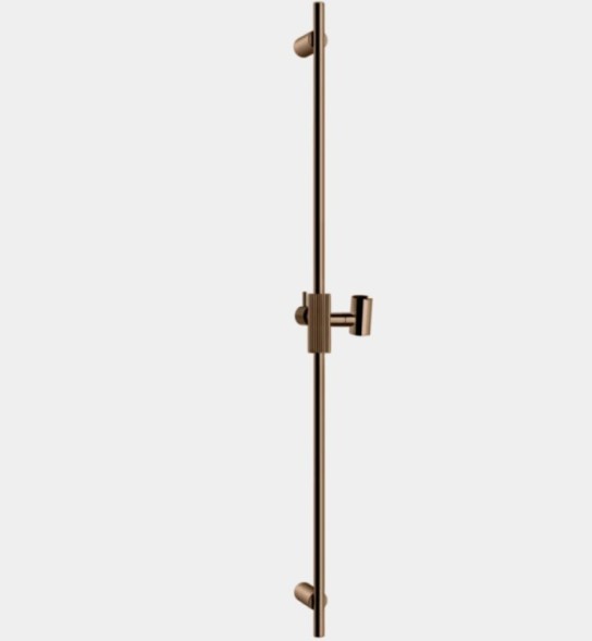 Gessi Штанга для душа, Ingranaggio, цвет черный брашированный металл  63585#707