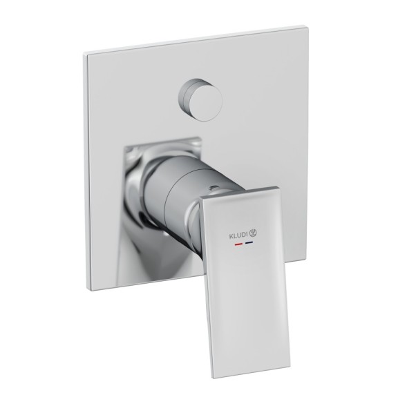 Смеситель KLUDI DECUS 547630575 для ванны и душа встраиваемый внешняя часть с автоматическим переключателем воды PUSH&amp;SWITCH