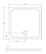 Душевой поддон 900х900 ISVEA квадратный цвет антрацит матовый 10DT9704A-42C