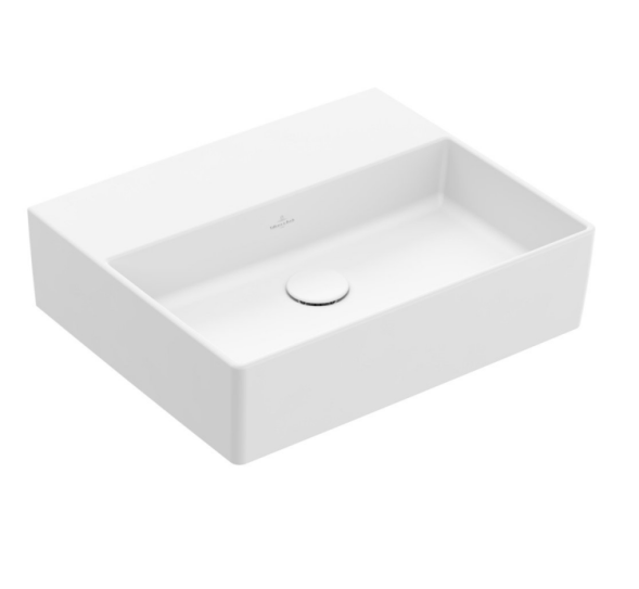 Villeroy&amp;Boch Раковина, Memento 2.0, шгв 500*420*135, отверстия для смесителя-отсутствуют, CeramicPlus, цвет-камень белый 4A225FRW