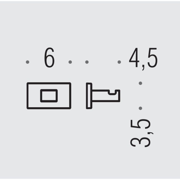 Крючок COLOMBO DESIGN LOOK LC27.HPS1 одинарный цвет нержавеющая сталь