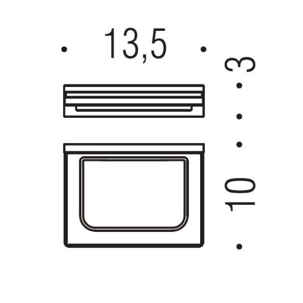 Мыльница COLOMBO DESIGN LOOK B1601.OM настенная цвет золото матовое