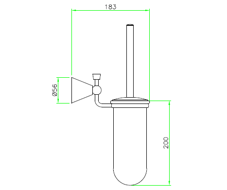 Nicolazzi Ёршик г 183 4890 CR цвет хром