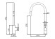 Смеситель для кухни Vincea Сити (City) VKF-2C1MB, черный