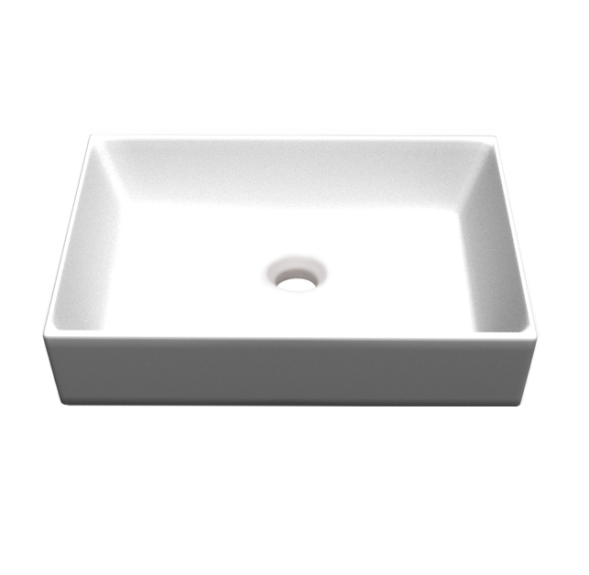 Раковина Scarabeo TEOREMA 2.0 накладная без перелива без отверстий цвет белый 5101