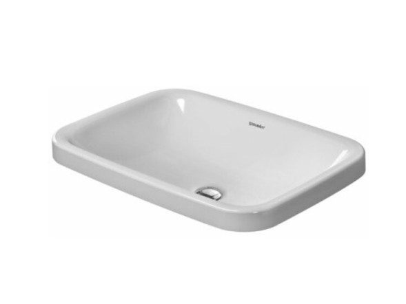 Duravit Раковина, Durastyle, шгв 600*430*145, отверстия для смесителя-отсутствуют, цвет белый 0372600000