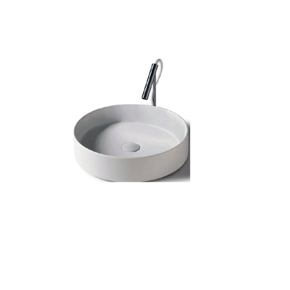 Раковина GALASSIA SMART B 7405 GM накладная без отверстий без перелива цвет серый матовый