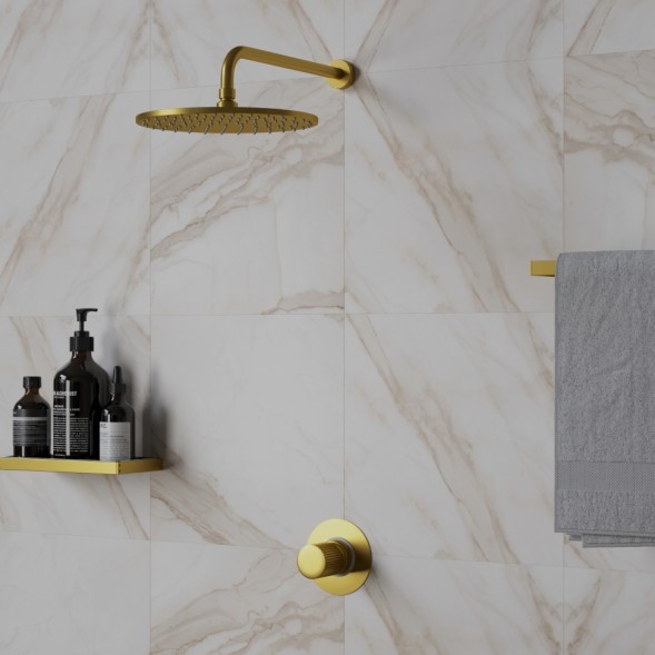 Paini 7GPJ690 Смеситель для душа Кокс Грип встраиваемый, брашированное золото