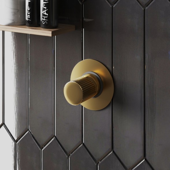 Paini 7GPJ690 Смеситель для душа Кокс Грип встраиваемый, брашированное золото