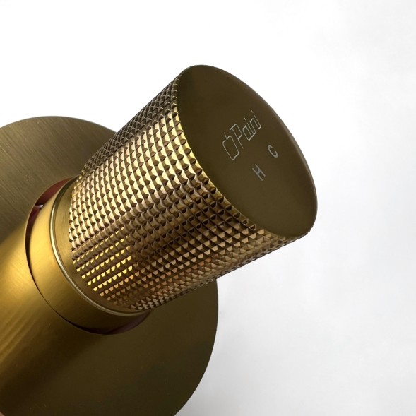 Paini 7GPJ690 Смеситель для душа Кокс Грип встраиваемый, брашированное золото