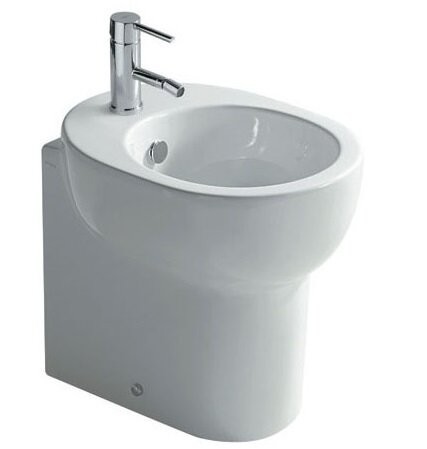 Биде GALASSIA M2 5213 напольное с одним отверстием с крепежом цвет белый глянцевый