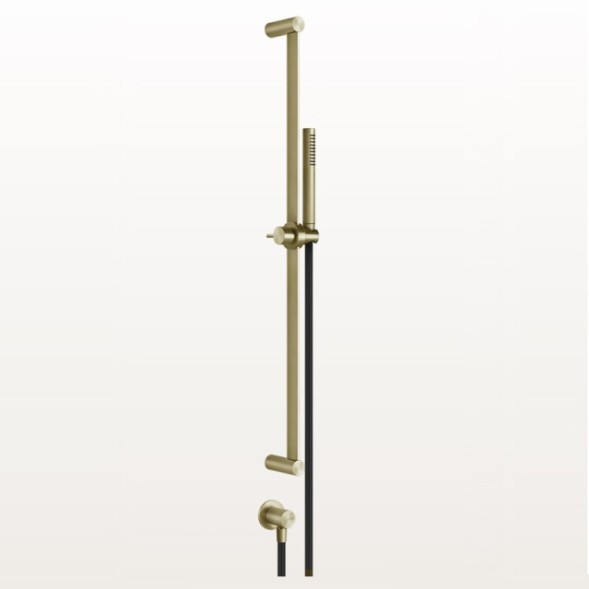 Gessi Душевой гарнитур, 316 Bath Shower, 25, цвет черный брашированный металл  54045#707