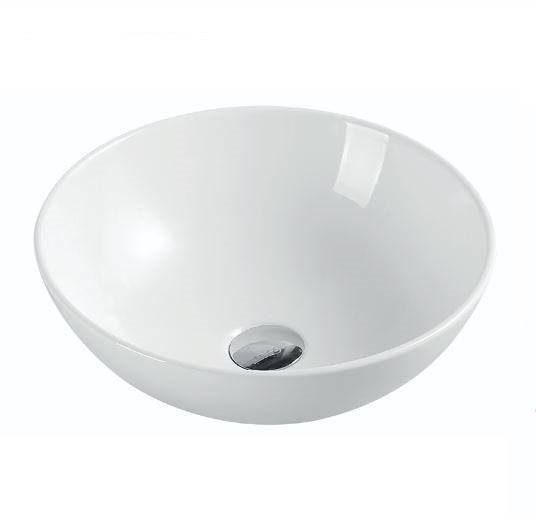 NOFER Раковина накладная круглая 400x400x145 мм SPIN40 23540 белый