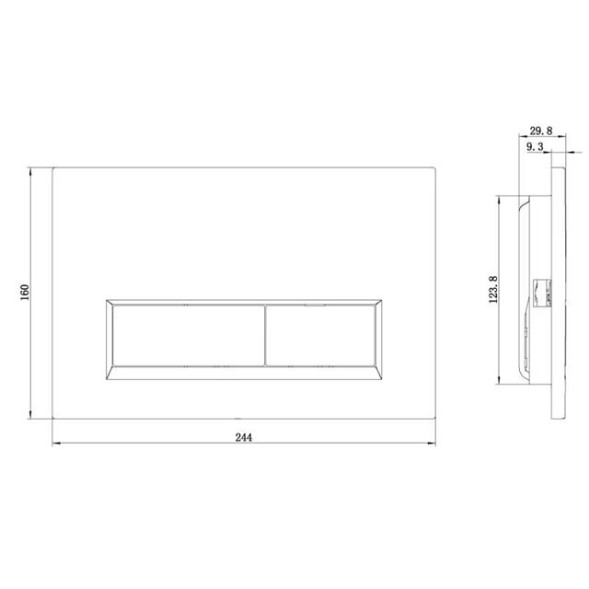 Клавиша смыва KLUDI UNIFIX 32PP0143 для унитаза цвет белый