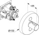Термостат KLUDI PUSH 389120538 для ванны и душа встраиваемый на 2 потребителя внешняя часть
