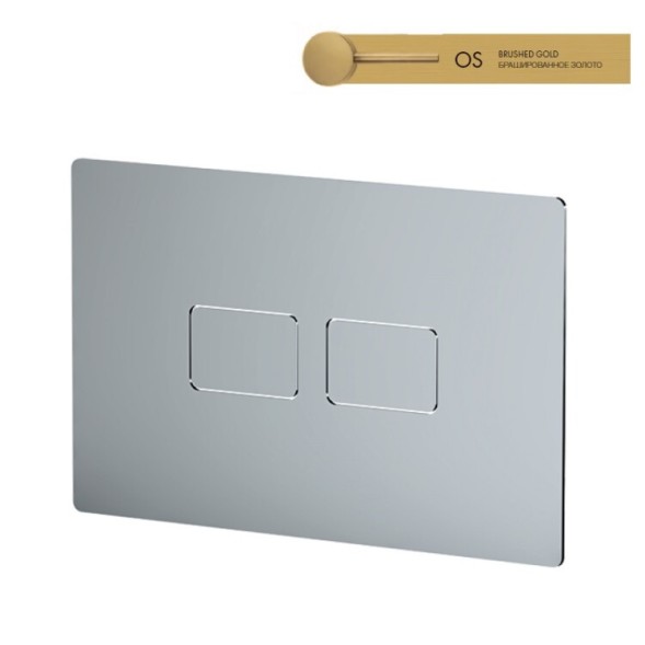 Клавиша смыва, Fima Carlo Frattini, для унитаза, шгв 270*9*170, цвет-золото брашированное.