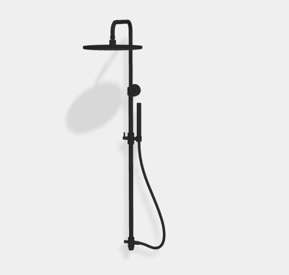 Душевая стойка, Fima Carlo Frattini, Shower column, цвет-чёрный хром F2120LCN