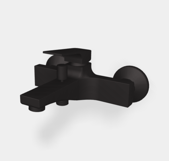 Смеситель для ванны и душа, Fima Carlo Frattini, Fit, цвет-черный матовый F3384/1NS