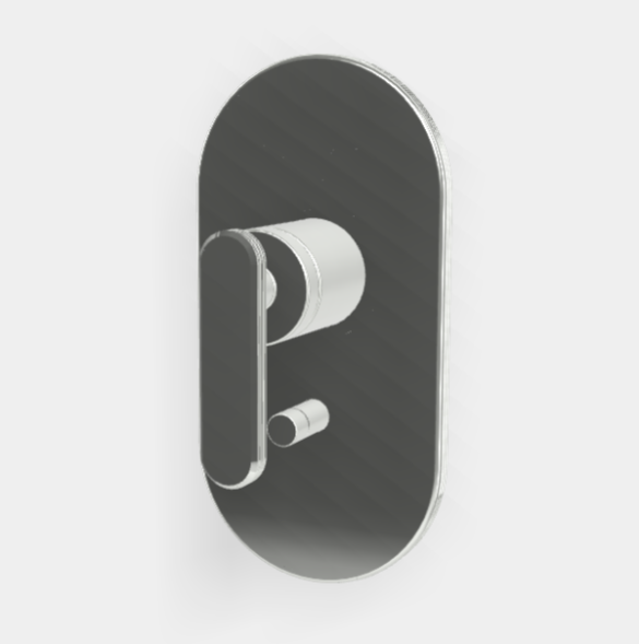 Смеситель для душа, Fima Carlo Frattini, Park Lane, на 2 потребителя, цвет-хром F1309X2CR