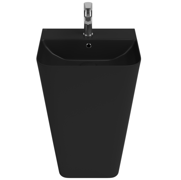 Раковина ISVEA Sott'Aqua напольная ШГВ 500*420*830 отверстия для смесителя 1 цвет черный матовый 10SQ37001-2N
