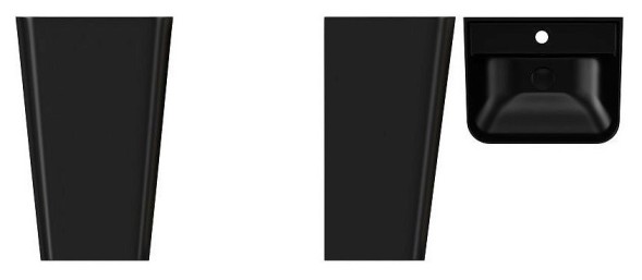 Раковина ISVEA Sott'Aqua напольная ШГВ 500*420*830 отверстия для смесителя 1 цвет черный матовый 10SQ37001-2N