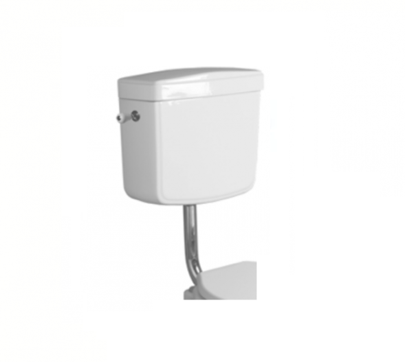 Бачок SIMAS LONDRA Настенный на средней трубе с боковой ручкой смыва в комплекте с механизмом слива цвет белый хром LO912/D11CR