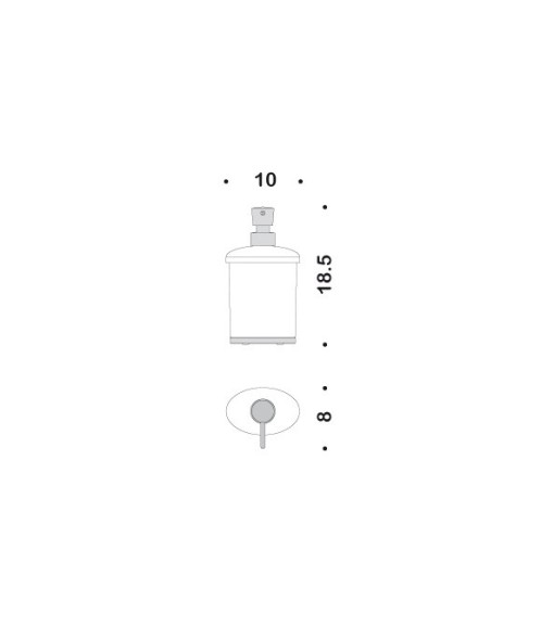 Дозатор COLOMBO DESIGN LAND B9319 настольный цвет хром