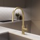 Смеситель для кухни Vincea Сити (City) VKF-2C1BG, брашированное золото