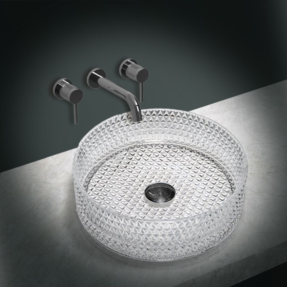 Vincea Раковина стеклянная  VBS-5GL01, 400*400*125, накладная, цвет прозрачный