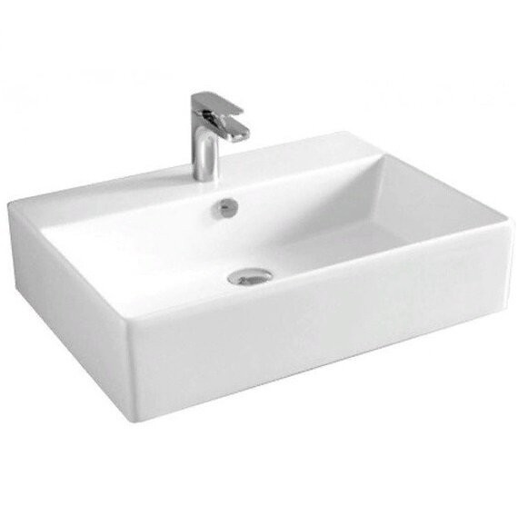 Раковина Artceram Quadro подвесная/накладная с одним отверстием цвет белый QUL003 01 00