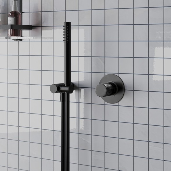 Paini 7GPZ690 Смеситель для душа Кокс Грип встраиваемый, брашированный чёрный