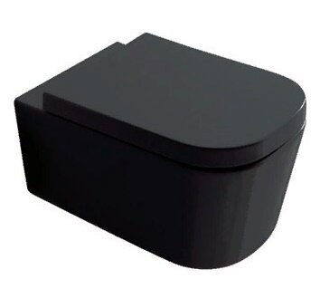 Унитаз GALASSIA Meg11 PRO 5411 NEMT подвесной с крепежом цвет черный матовый