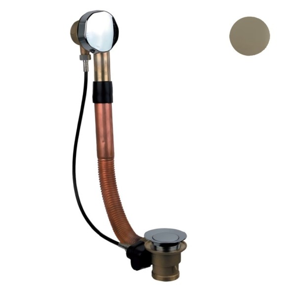 Слив-перелив для ванны полуавтомат Webert AC0035794. матовое золото