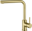 AQG COLORS, смеситель для кухни с прямым поворотным изливом цвет, матовое золото (PVD)