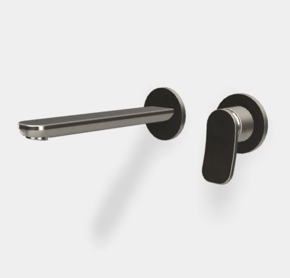 Смеситель для раковины, Fima Carlo Frattini, Flo', цвет-брашированный никель F3821WLX8SN