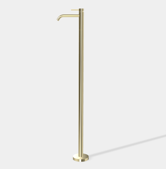 Смеситель для раковины, Fima Carlo Frattini, Spillo Up, напольный, цвет-шампань F3031/PNHL