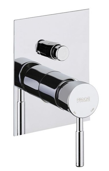 Fiore Xenon, однорычажный встраиваемый смеситель для душа на 2 потребителя, цвет черный матовый